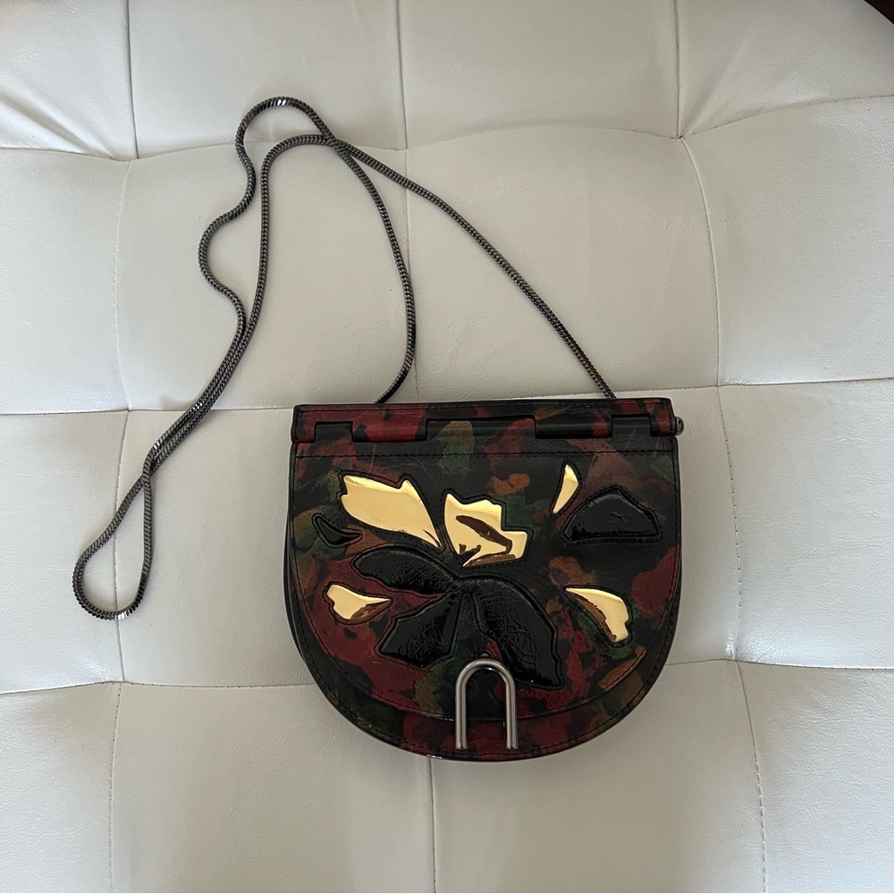 3.1 Phillip Lim Hana Chain Floral Saddle Bag - Picture 3 of 11